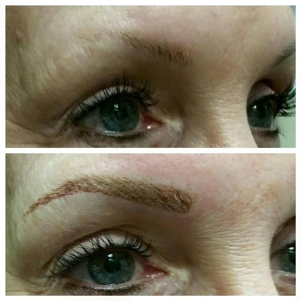 Microblading Eyebrows Before After Austin