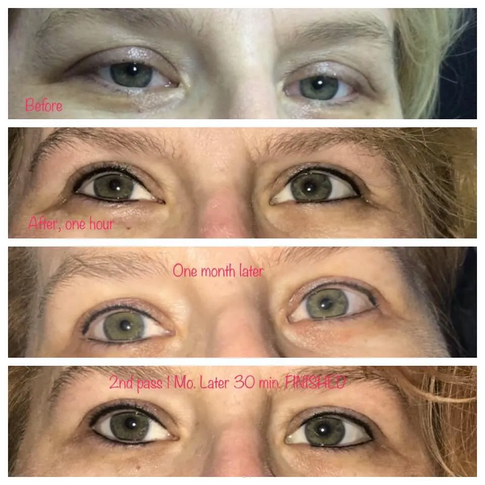 Permanent Eyeliner Before After Austin