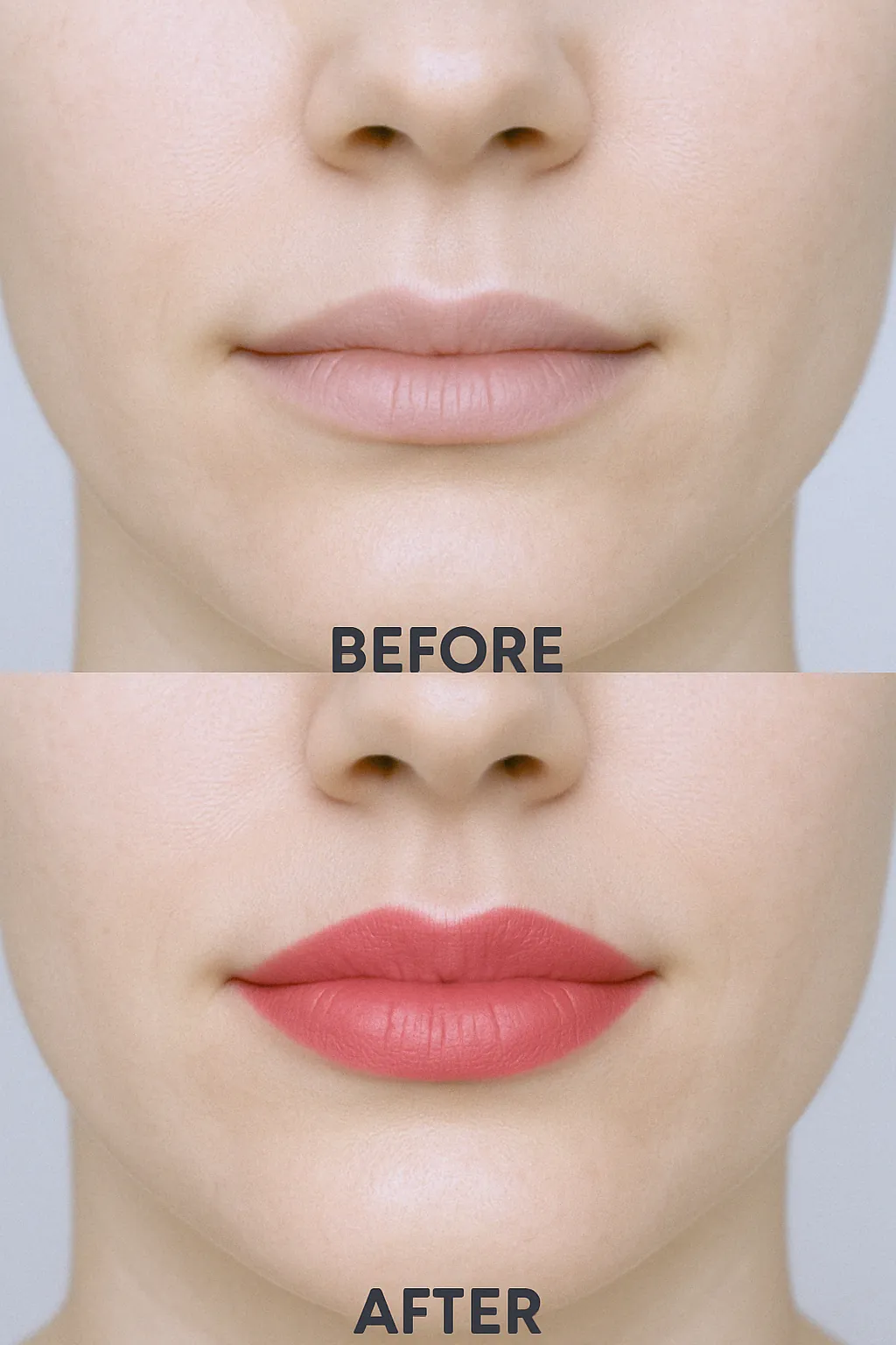 Lip Blushing Before After Austin